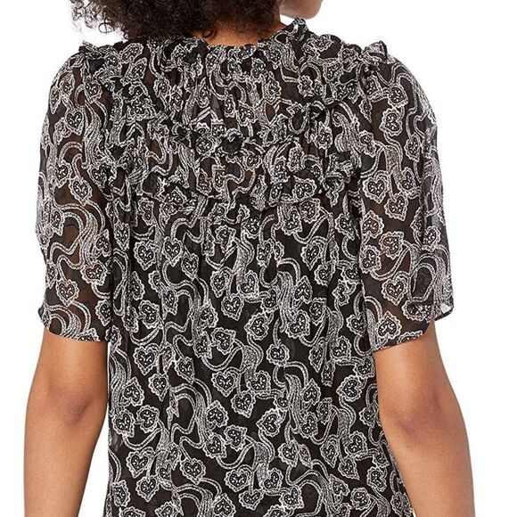 Rebecca Taylor Celia Silk Blend Blouse - NEW - Picture 2 of 14